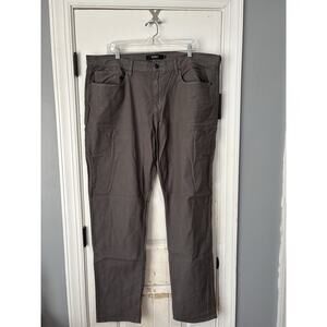 New Hudson Los‎ Angeles Skinny Fit Gray Straight Reverse Twill Denim Jeans 42